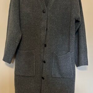 Abercrombie & Fitch Gray Cardigan Sweater